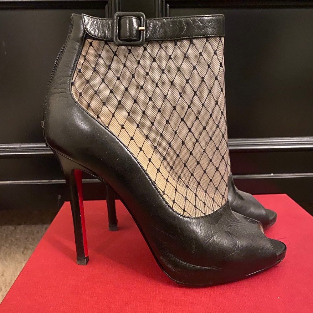 Christian Louboutin Mesh booties